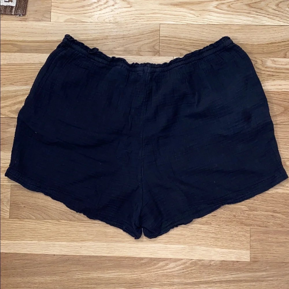 H&M Women's Black Drawstring Cotton Shorts size XL